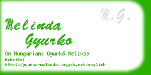 melinda gyurko business card